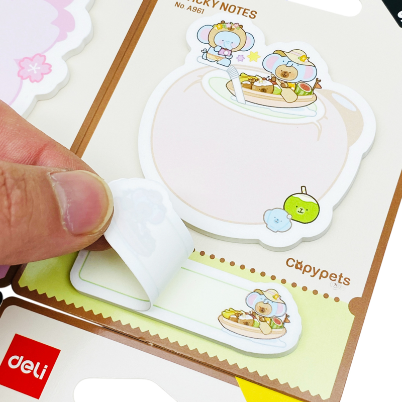 Deli - Giấy Nhắn Capypets 60 Tờ EA961