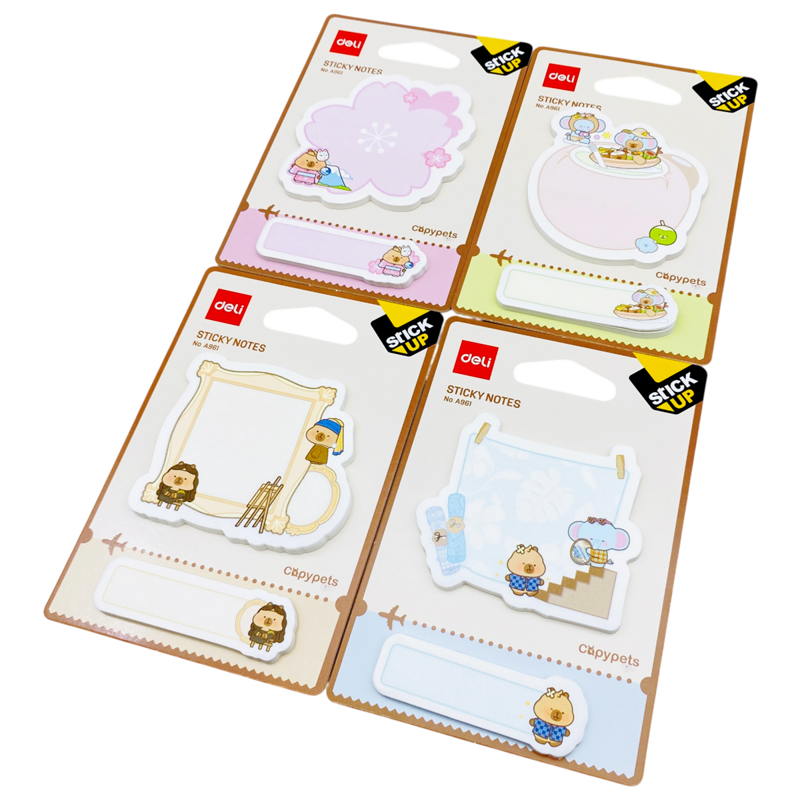 Deli - Giấy Nhắn Capypets 60 Tờ EA961