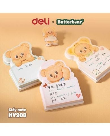 Giấy Nhắn Deli Gấu Bơ HY208