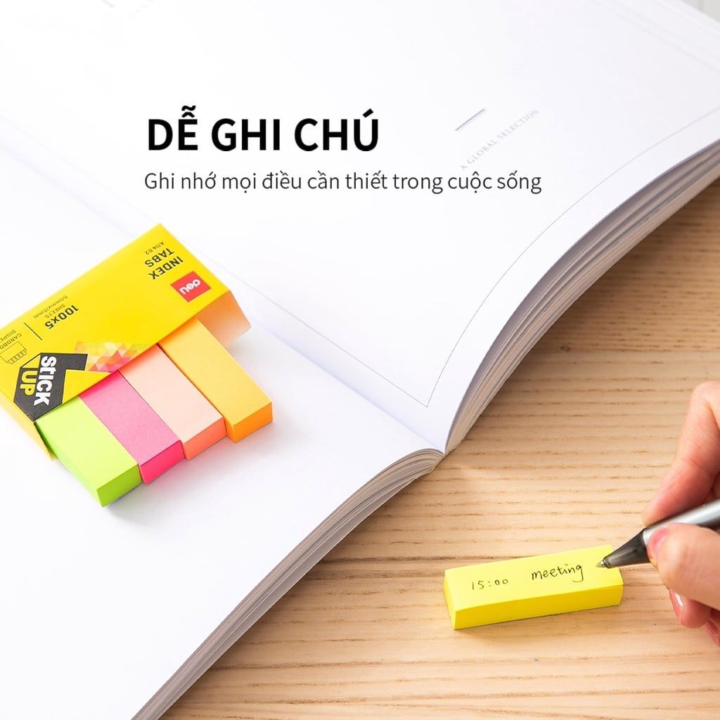 Deli - Giấy Phân Trang 5 Màu Túi Treo EA11402