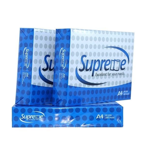 Giấy Photo Supreme 80GSM Khổ A4
