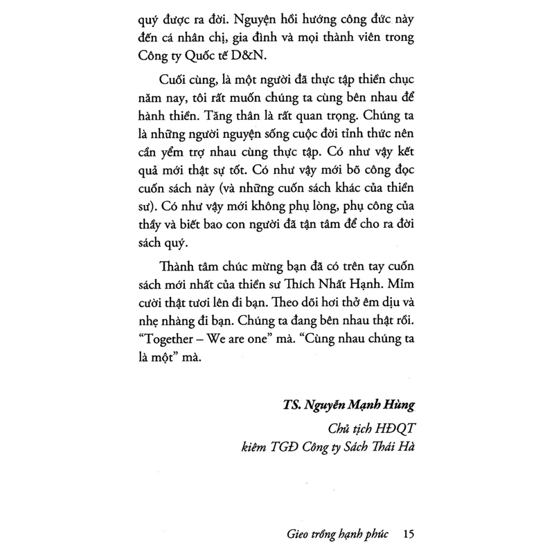 Gieo Trồng Hạnh Phúc