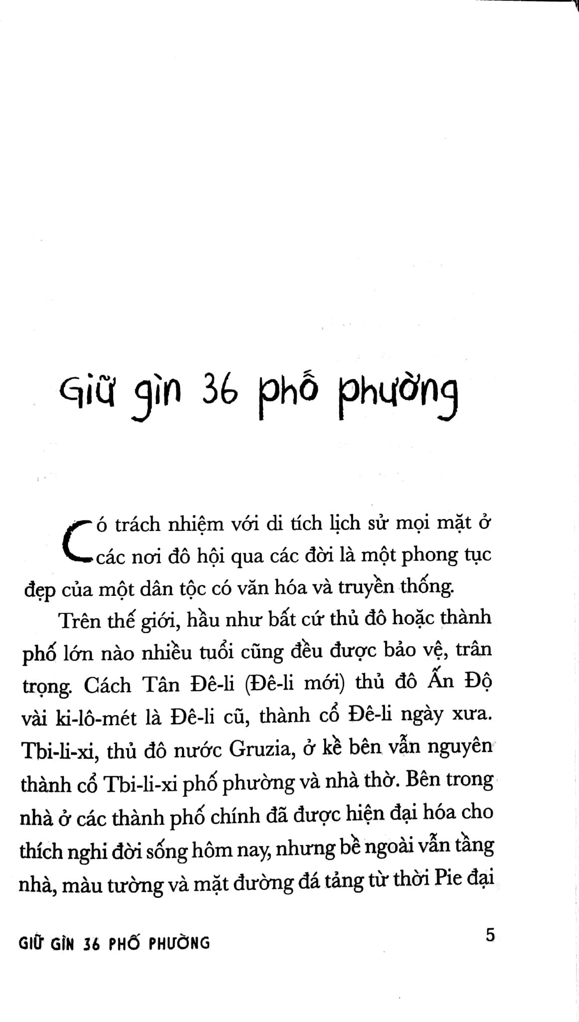 Giữ Gìn 36 Phố Phường