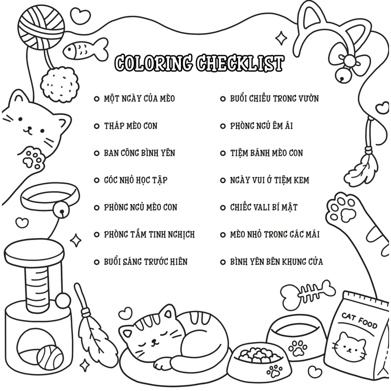 Góc Mèo Êm Ái - Sách Tô Màu Chữa Lành Cùng Mèo Nhỏ