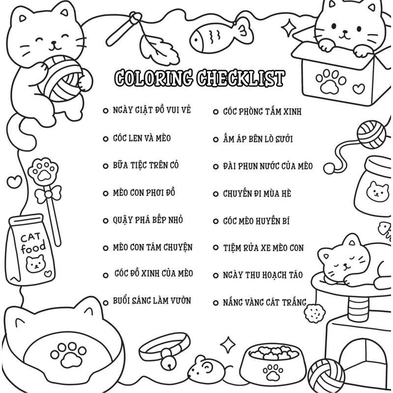 Góc Mèo Êm Ái - Sách Tô Màu Chữa Lành Cùng Mèo Nhỏ