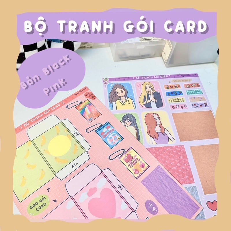 Bộ Tranh Tương Tác Cô Tiên Xanh - Gói Card (Bản Blackpink)