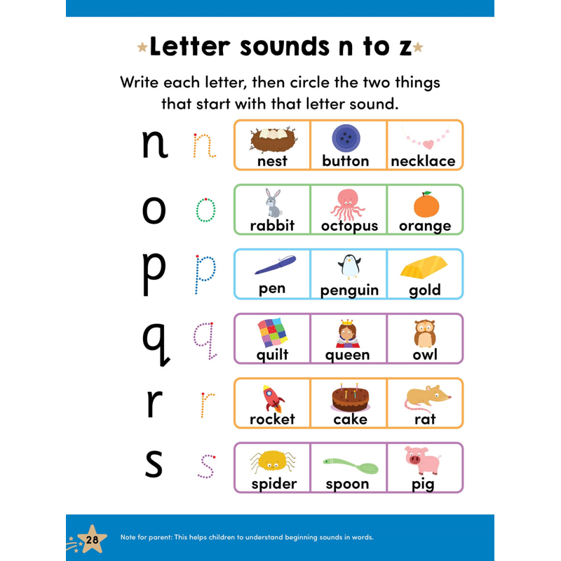 Gold Stars Vol. 3 - Write & Wipe Bumper - Preschool