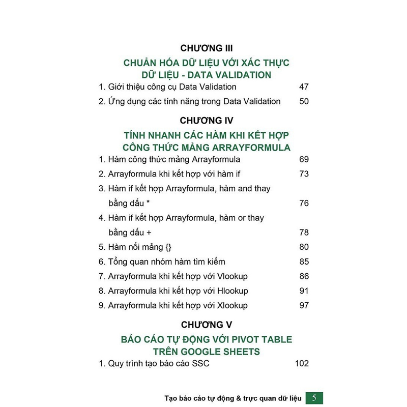 Google Sheet Ứng Dụng Văn Phòng - Tạo Báo Cáo Tự Động Và Trực Quan Dữ Liệu