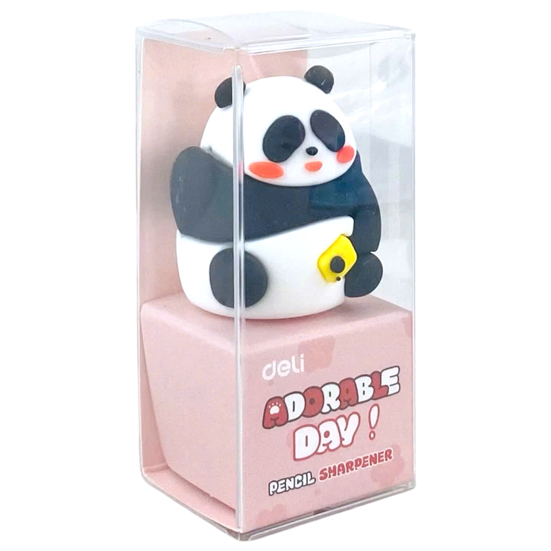 Deli - Gọt Bút Chì Gấu Trúc Màu Trắng EH572