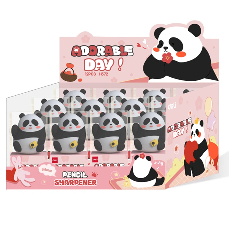 Deli - Gọt Bút Chì Gấu Trúc Màu Trắng EH572