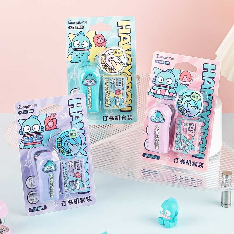 Sanrio-Guangbo - Bộ Dập Ghim Hy Gubkt84748 Kèm Ghim Bấm