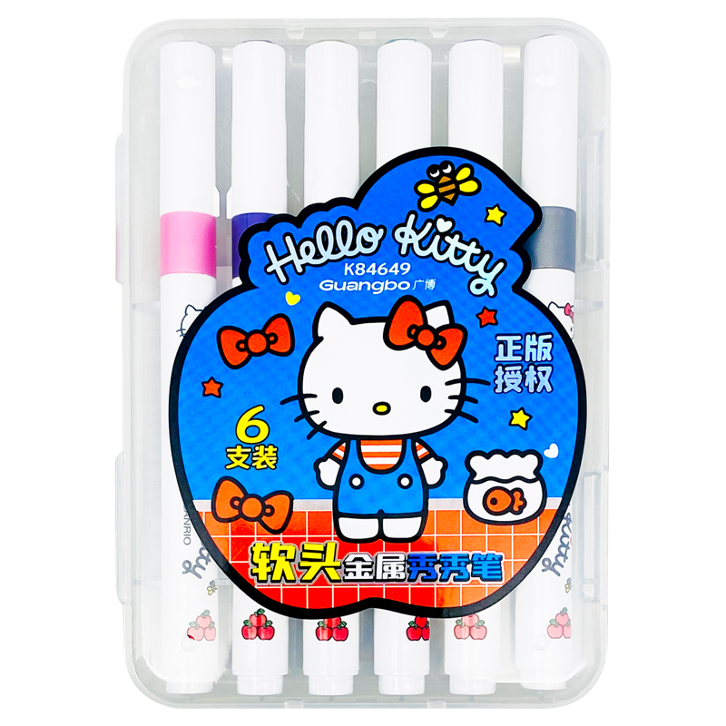Guangbo - Vỉ 6 Viết Dạ Nhũ Kt84649 (12 Vỉ/Hộp)(ans-0644)
