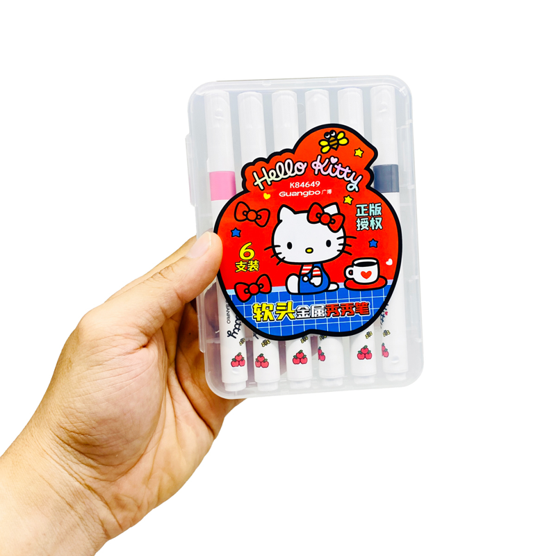 Guangbo - Vỉ 6 Viết Dạ Nhũ Kt84649 (12 Vỉ/Hộp)(ans-0644)