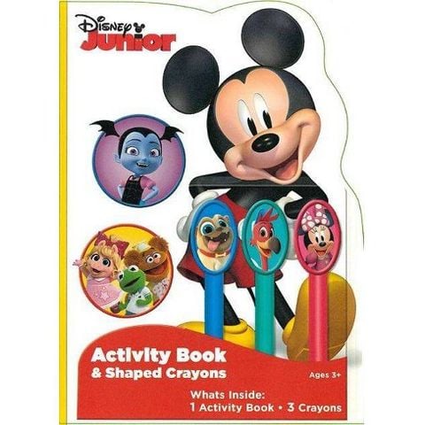ACTIVITY BOOK WITH 3 CRAYONS: DISNEY JUNIOR