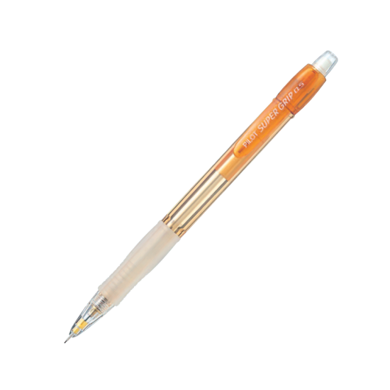 Bút chì bấm Super Grip Neon (Thân cam) H-185N-O-2B