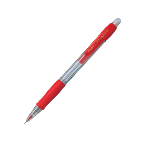 Bút Chì Bấm Super Grip (Thân Đỏ) H-187-SL-R