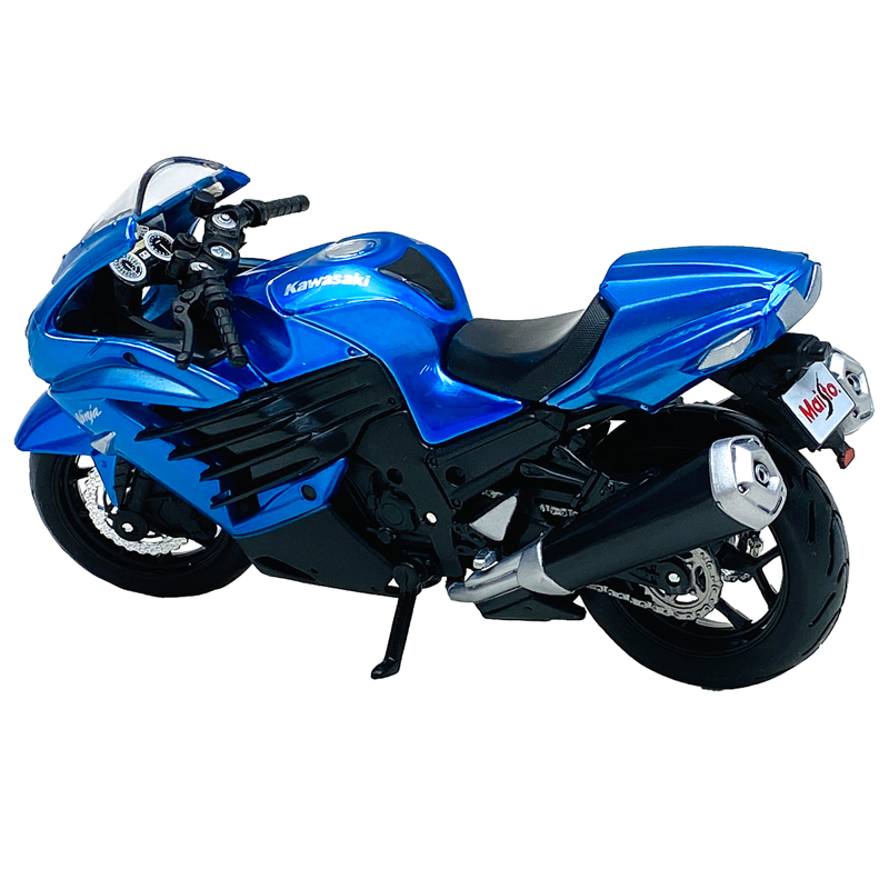 Maisto - Mô Hình Mô Tô Kawasaki Ninja ZX-14R 12020/MT39300 - Màu Xanh
