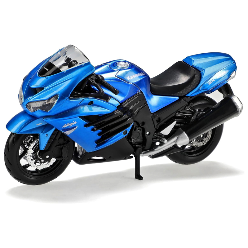 Maisto - Mô Hình Mô Tô Kawasaki Ninja ZX-14R 12020/MT39300 - Màu Xanh