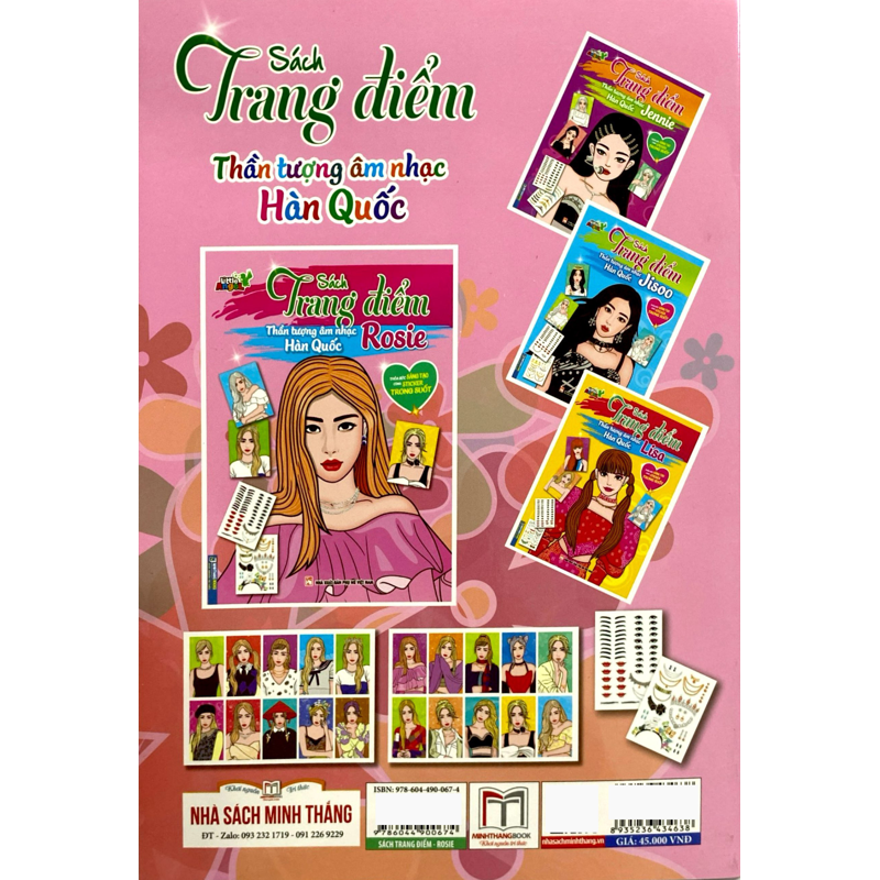 Trang Điểm Thần Tượng Âm Nhạc Hàn Quốc - Rosie - Thỏa Sức Sáng Tạo Cùng Sticker Trong Suốt