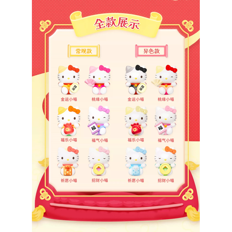 Moetch - Mô Hình Trang Trí - Hello Kitty - Lucky Meow Meow Series MB37