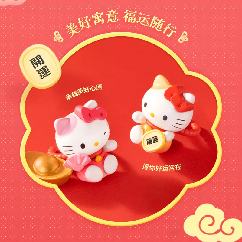Moetch - Mô Hình Trang Trí - Hello Kitty - Lucky Meow Meow Series MB37