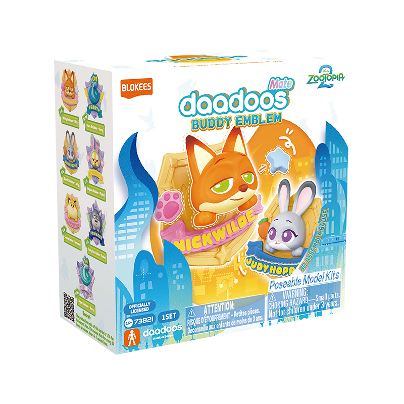 Blokees Mô Hình Zootopia - Daadoos - Mate Series 01 Buddy Emblem EZ50 (Giao Mẫu Ngẫu Nhiên)