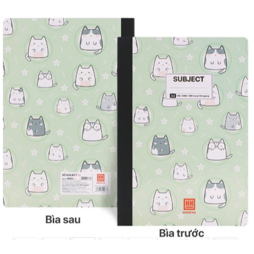 Sổ Bìa Bồi Subject A4 200 Trang-Hồng Hà
