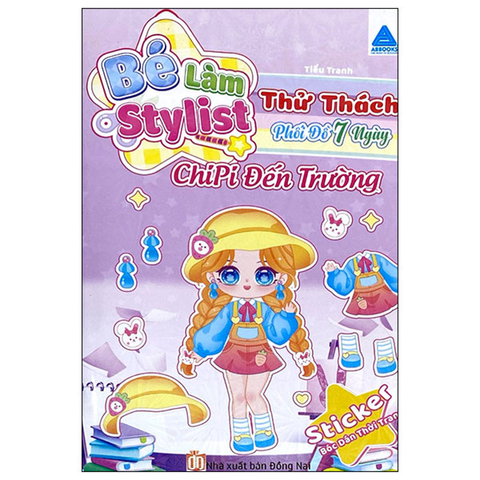Bé Làm Stylist - Thử Thách Phối Đồ 7 Ngày - Chipi Đến Trường - Sticker Bóc Dán Truyền Thống
