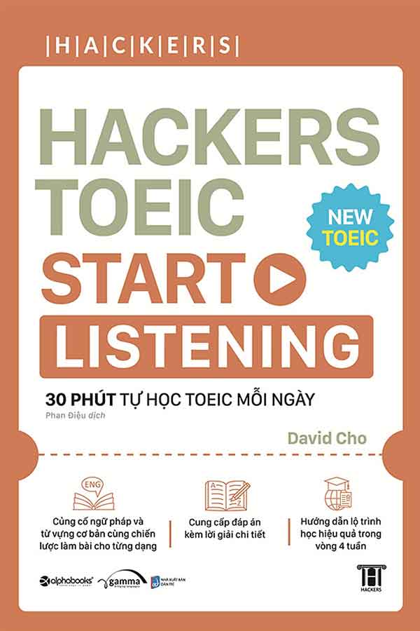 Hackers TOEIC Start Listening (Tái bản năm 2024)