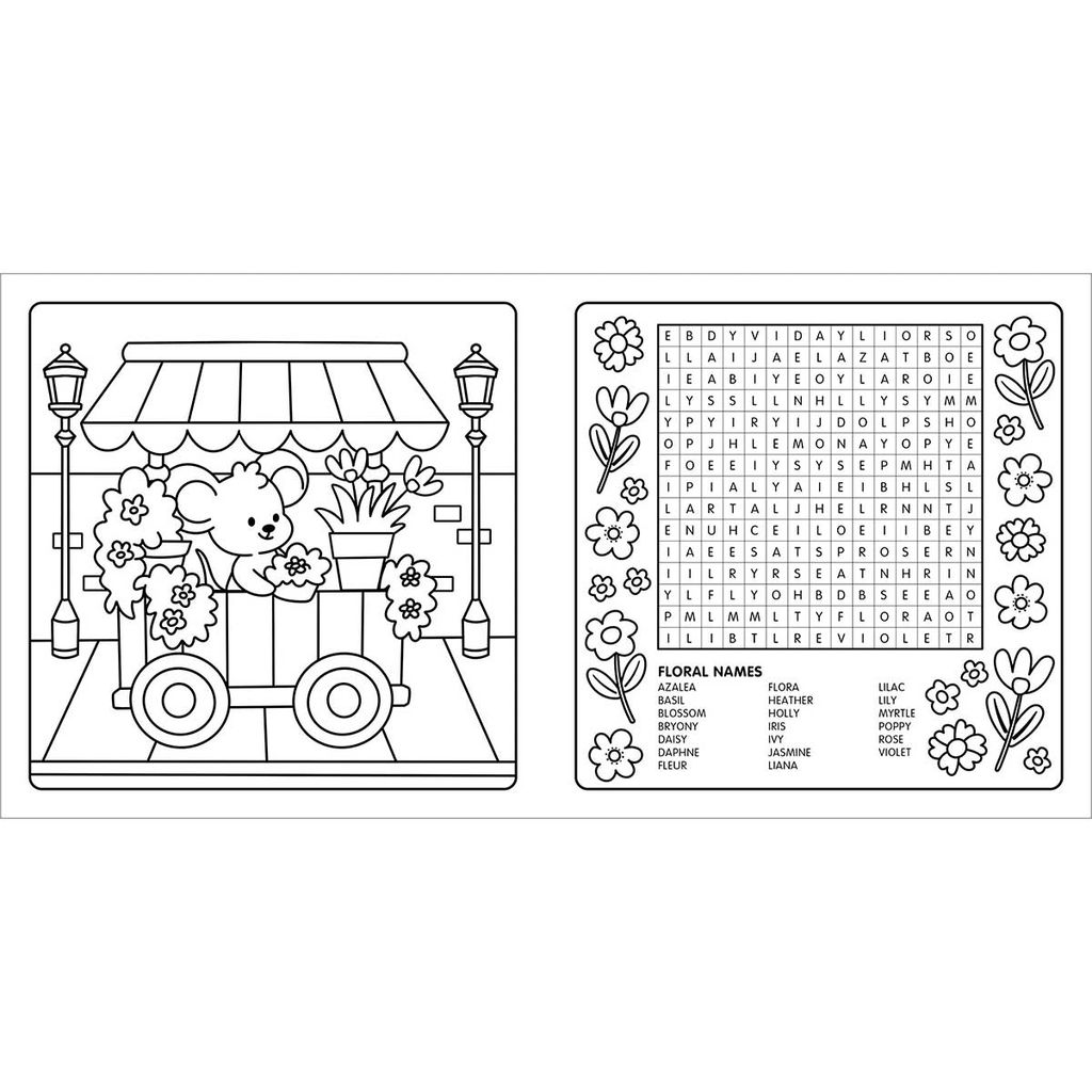Happy Days - Clever Cuties Cosy Colouring & Word Search Book