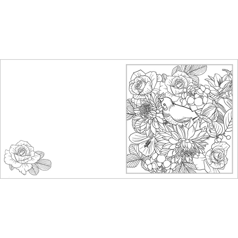 Happy Thoughts - Breathe & Bloom Colouring Book