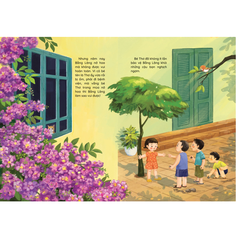 Những Truyện Hay Viết Cho Thiếu Nhi - Chú Sẻ Con Và Bông Hoa Bằng Lăng