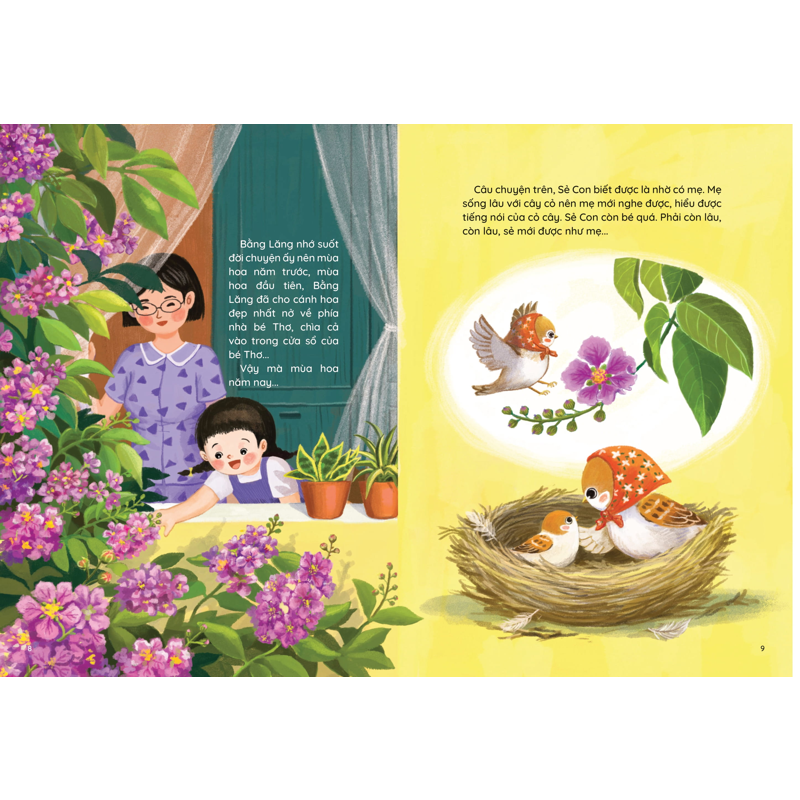 Những Truyện Hay Viết Cho Thiếu Nhi - Chú Sẻ Con Và Bông Hoa Bằng Lăng