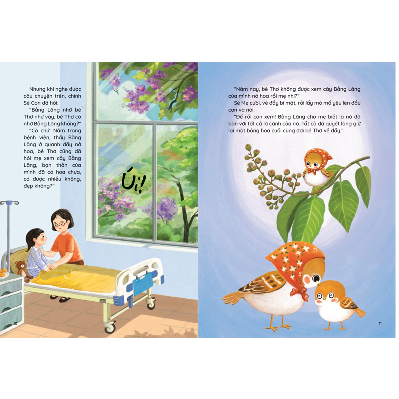 Những Truyện Hay Viết Cho Thiếu Nhi - Chú Sẻ Con Và Bông Hoa Bằng Lăng
