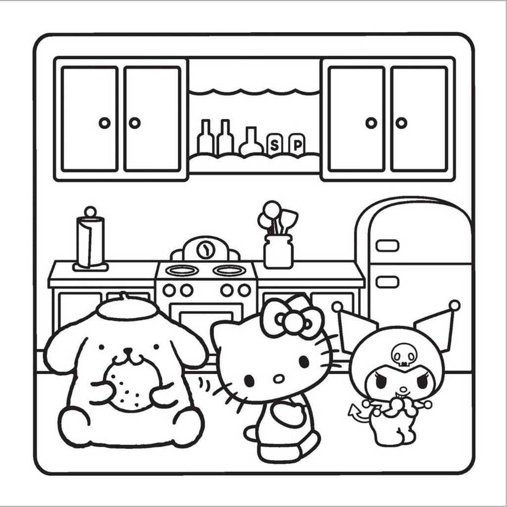 Hello Kitty and Friends - Cosy Colouring Book