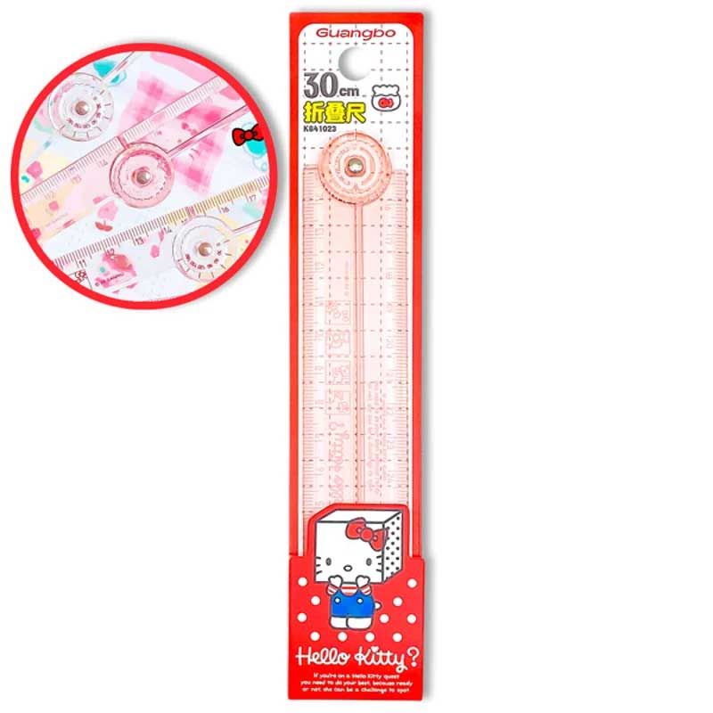 GuangBo - Thước Kẻ Gập Hello Kitty 30cm KT841023