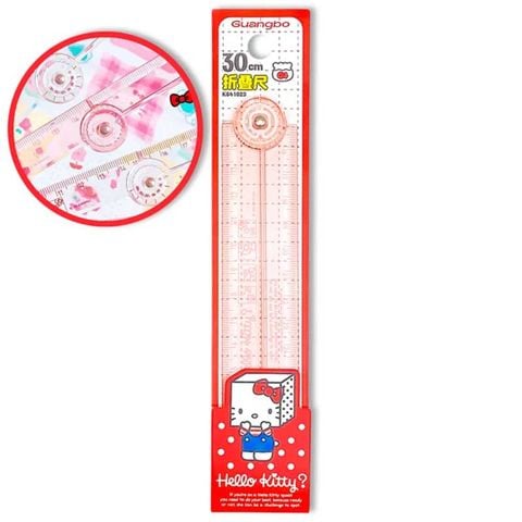 GuangBo - Thước Kẻ Gập Hello Kitty 30cm KT841023