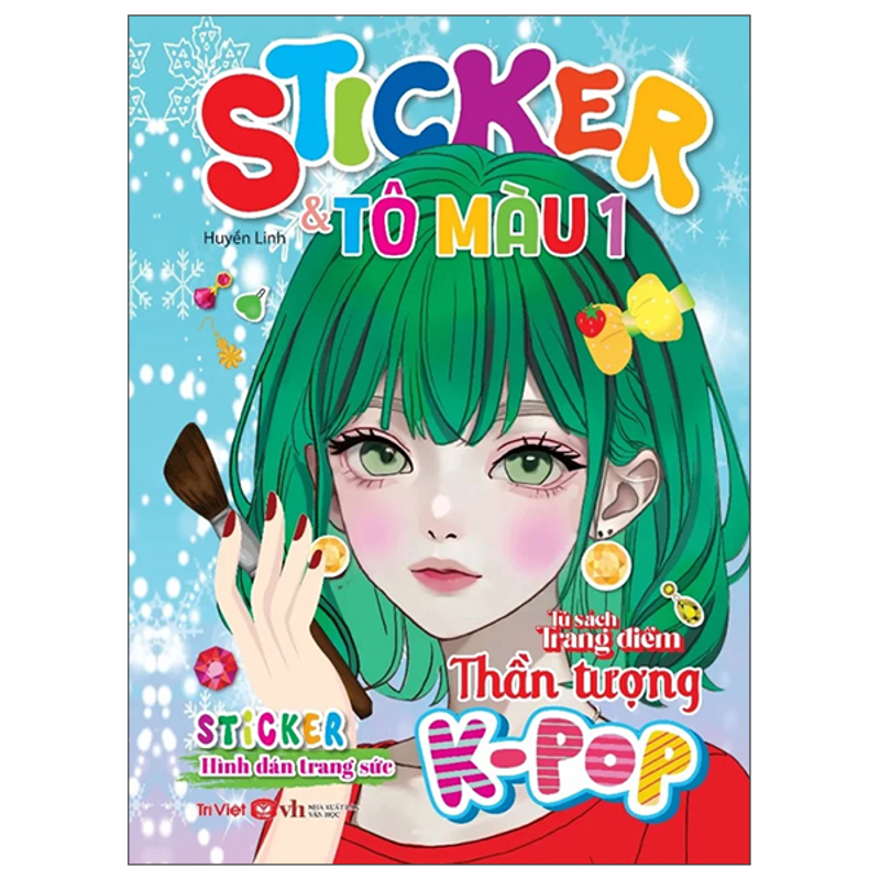 Tủ Sách Trang Điểm Thần Tượng K-Pop Sticker Và Tô Màu 1