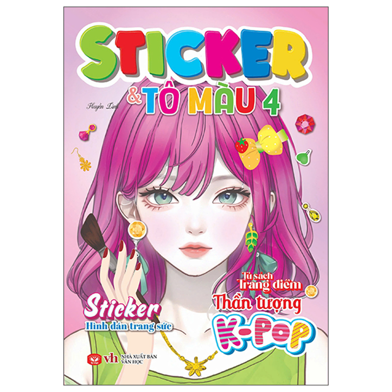 Tủ Sách Trang Điểm Thần Tượng K-Pop Sticker Và Tô Màu 1