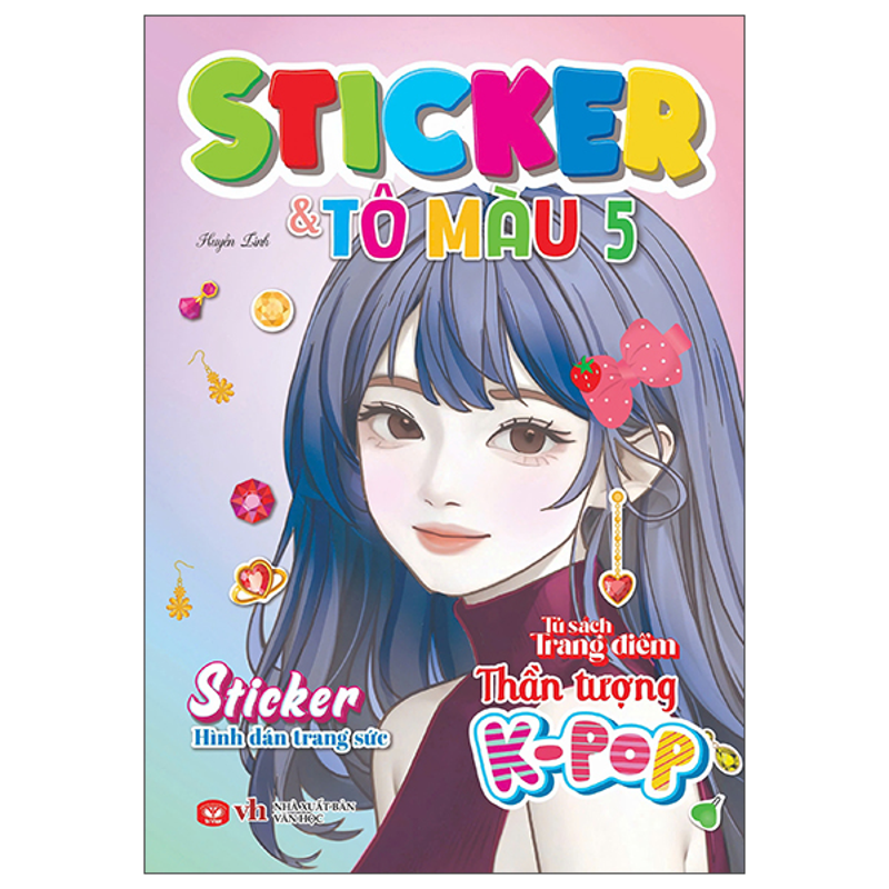 Tủ Sách Trang Điểm Thần Tượng K-Pop Sticker Và Tô Màu 1