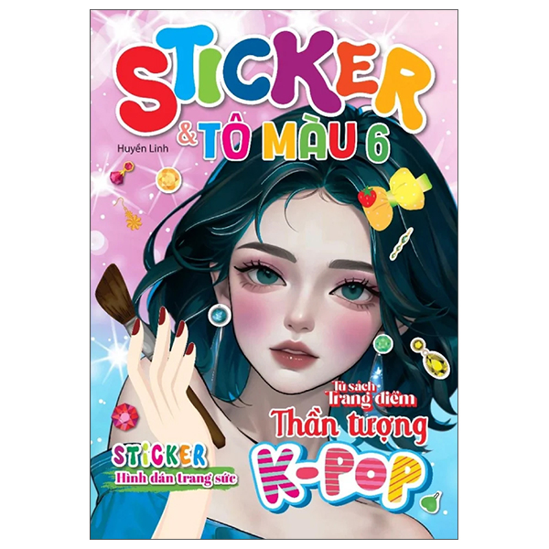 Tủ Sách Trang Điểm Thần Tượng K-Pop Sticker Và Tô Màu 1