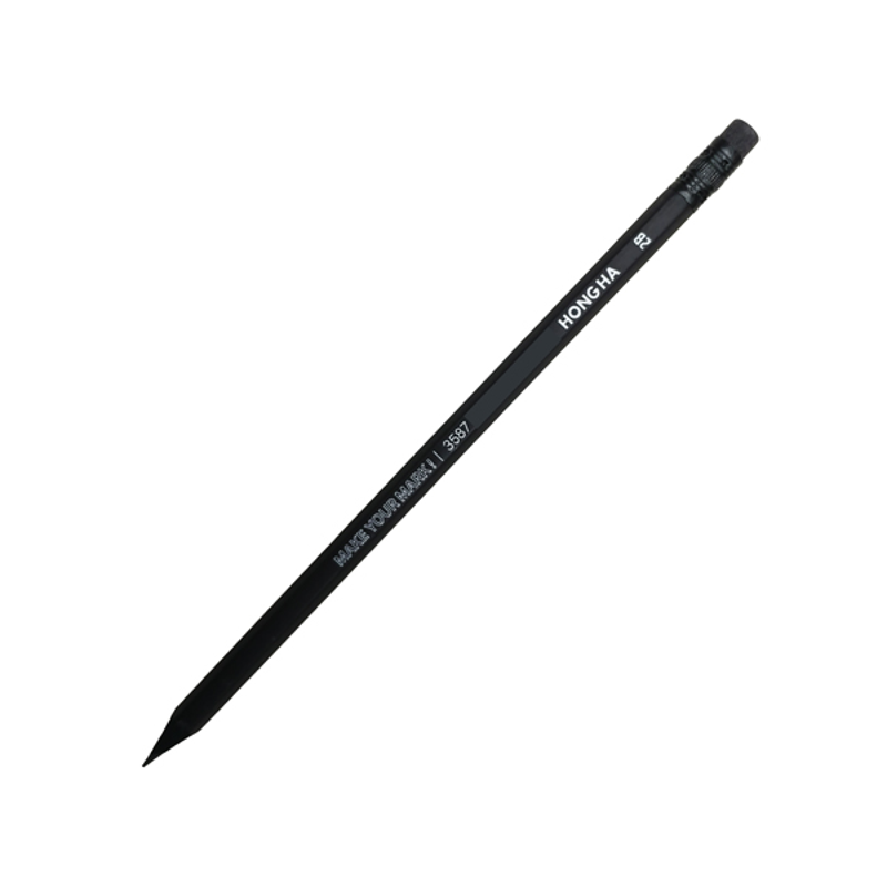 Hồng Hà - Bút Chì Gỗ Đen 2B Có Tẩy 3587