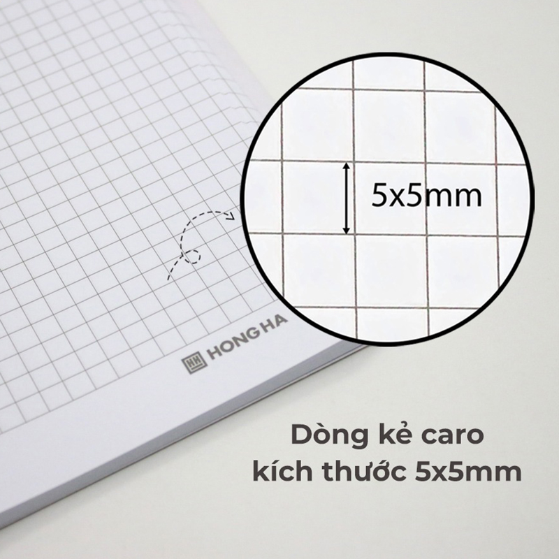 Hồng Hà - Sổ Bìa Bồi Wow A4 200Tr 58Gsm Caro 4652