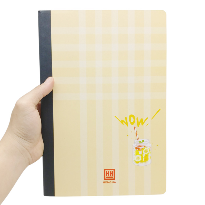 Hồng Hà - Sổ Bìa Bồi Wow A4 300tr 58gsm Caro 4653