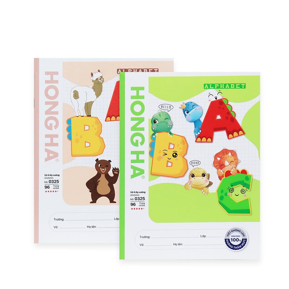 Tập Class 96tr Hồng Hà - Alphabet A5 DL80gsm 4oly (Giao mẫu ngẫu nhiên)