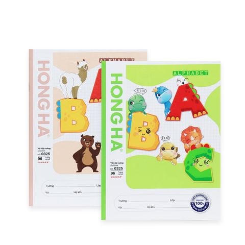 Tập Class 96tr Hồng Hà - Alphabet A5 DL80gsm 4oly (Giao mẫu ngẫu nhiên)