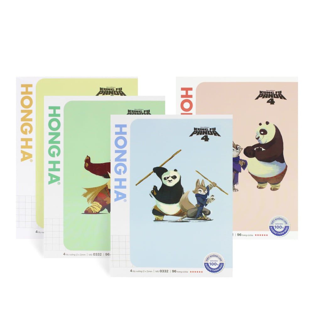 Tập Class 200tr Hồng Hà - Kungfu Panda A5 DL60gsm 4oly (Giao mẫu ngẫu nhiên)