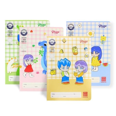 Tập School 120tr Hồng Hà – Nuna B5 DL100gsm 4oly (Giao mẫu ngẫu nhiên)
