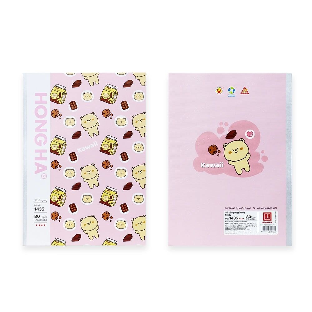 Tập Study 80tr Hồng Hà - Oringa B5 DL70gsm Kẻ Ngang (Giao mẫu ngẫu nhiên)