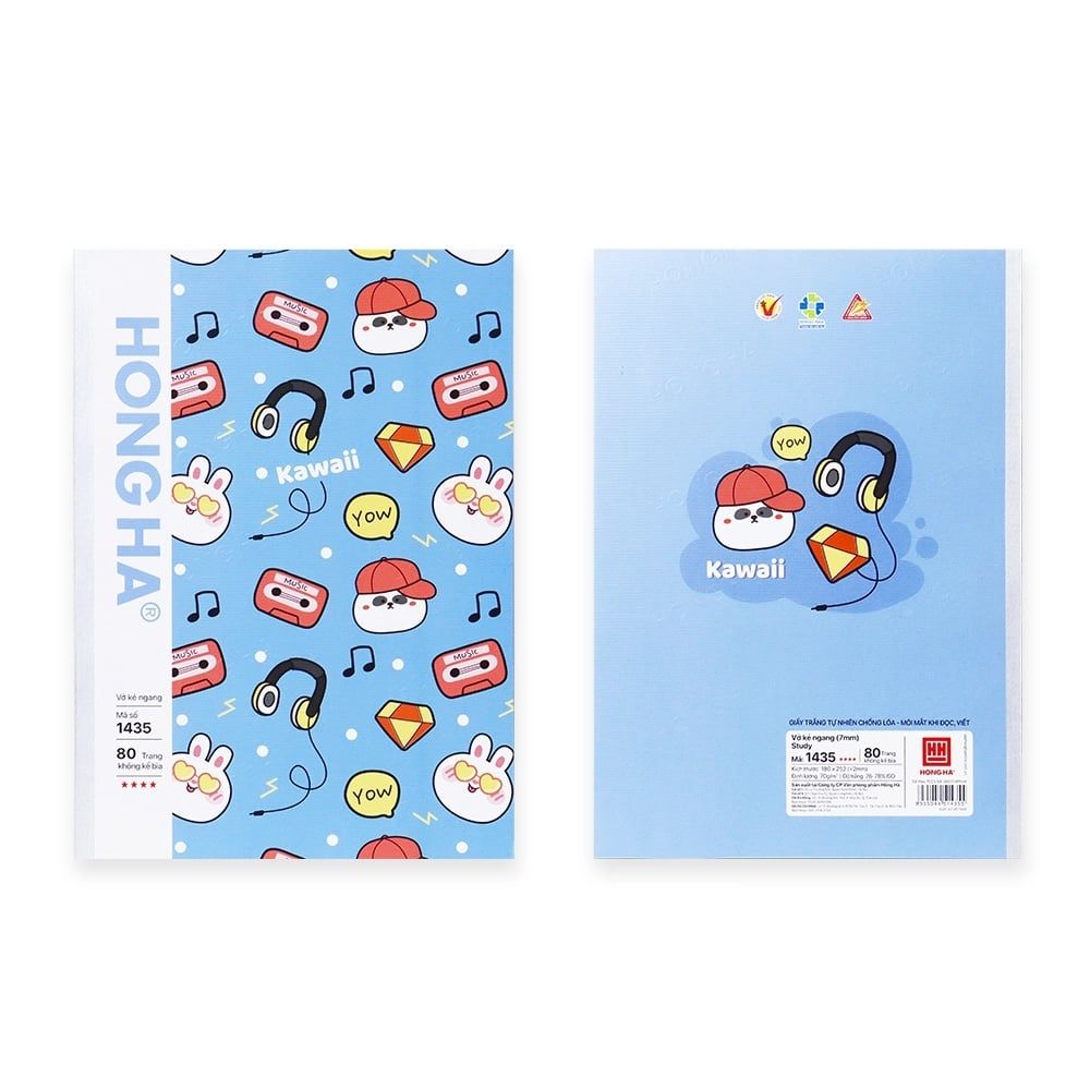 Tập Study 80tr Hồng Hà - Oringa B5 DL70gsm Kẻ Ngang (Giao mẫu ngẫu nhiên)